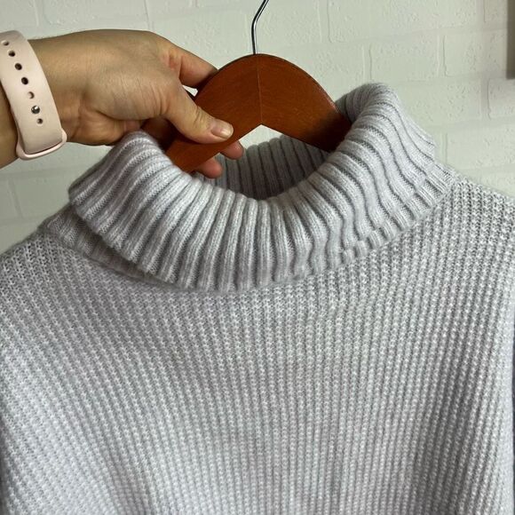 Something Navy Light Lilac Knit Turtleneck Sweater size Small - Picture 11 of 14